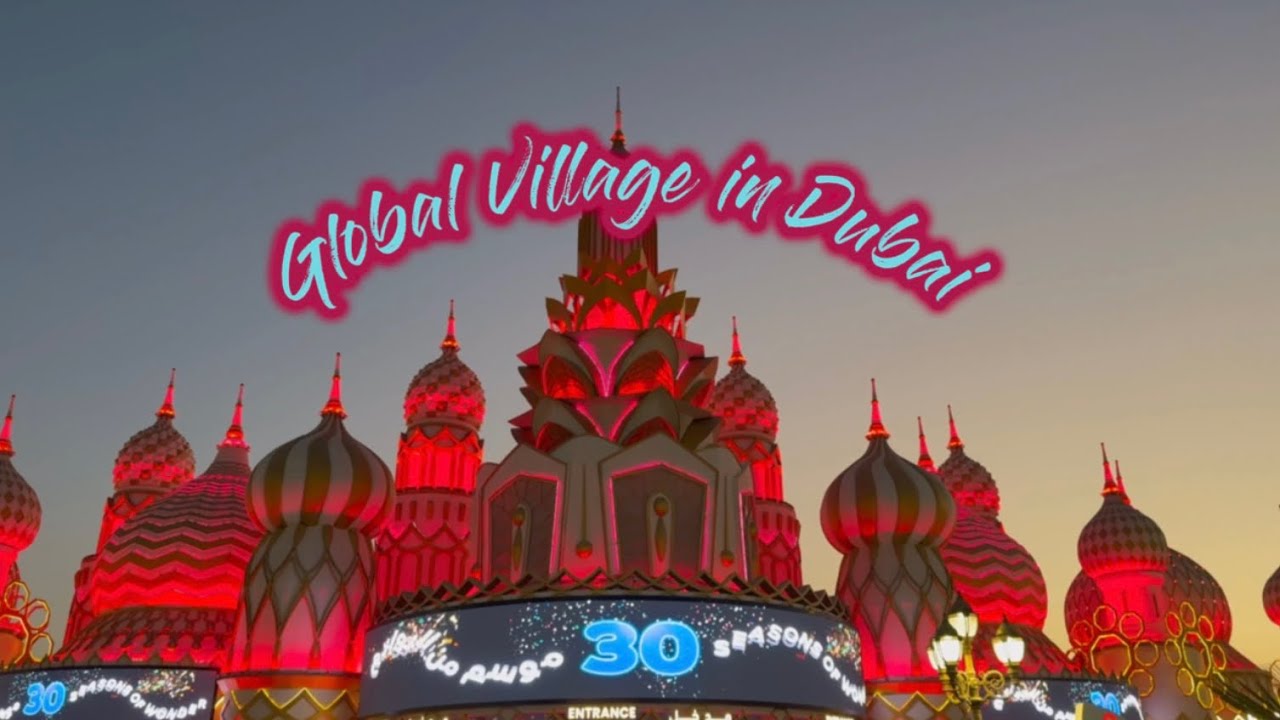 Vlog #2 Global Village 🌏✨| Dubai 💕 القرية العالمية في دبي ✨ | مع اخواتي 🌸 | أقمشة العيد 
