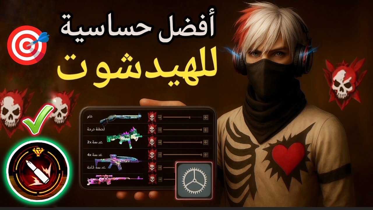 فري فاير أفضل اعدادات الهيدشوث مع أقوى حساسية في التحديث الجديد لجميع الهواتف 2025 free fire 🎯