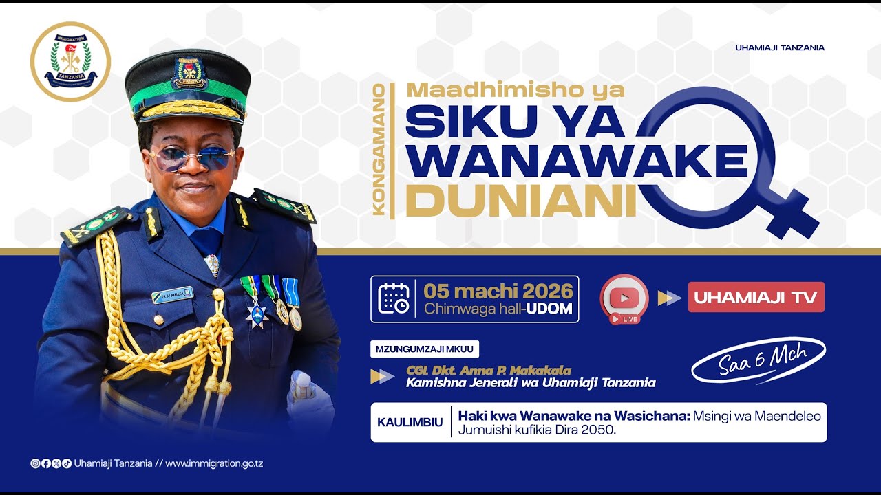 LIVE: KONGAMANO LA MAADHIMISHO YA SIKU YA WANAWAKE DUNIANI