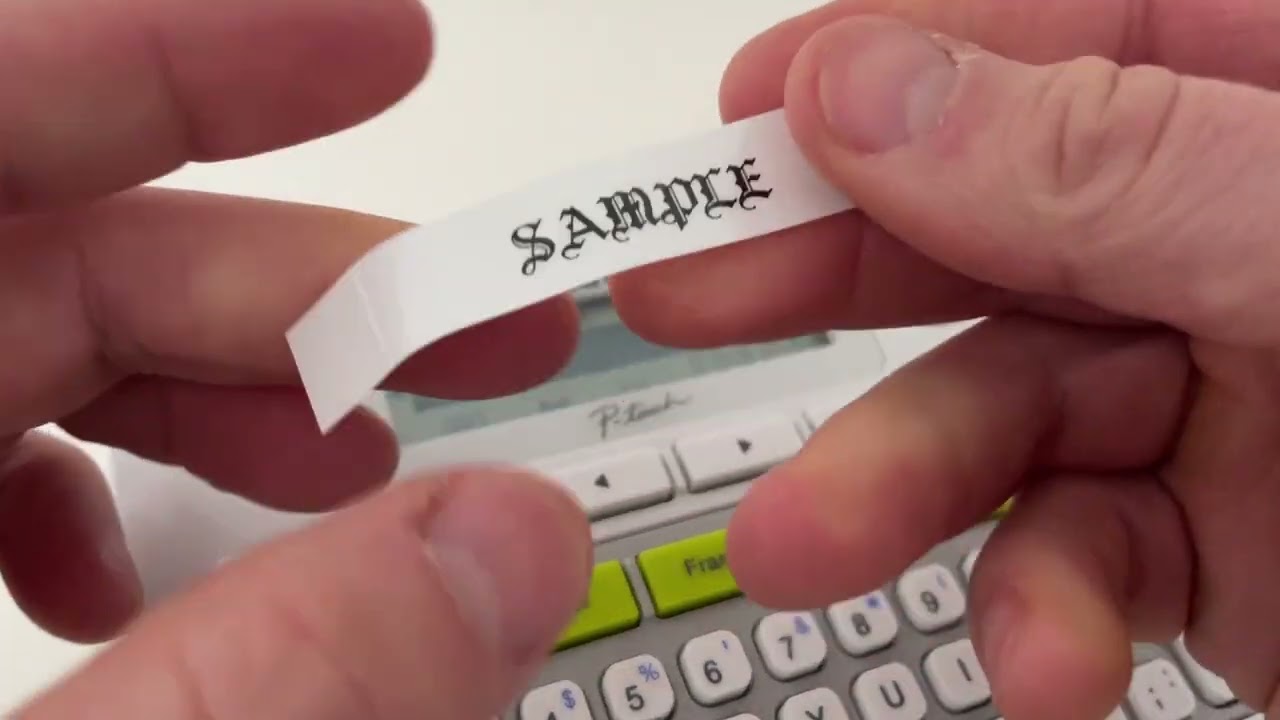 Как изменить шрифт на принтере Brother P-Touch Label Maker
