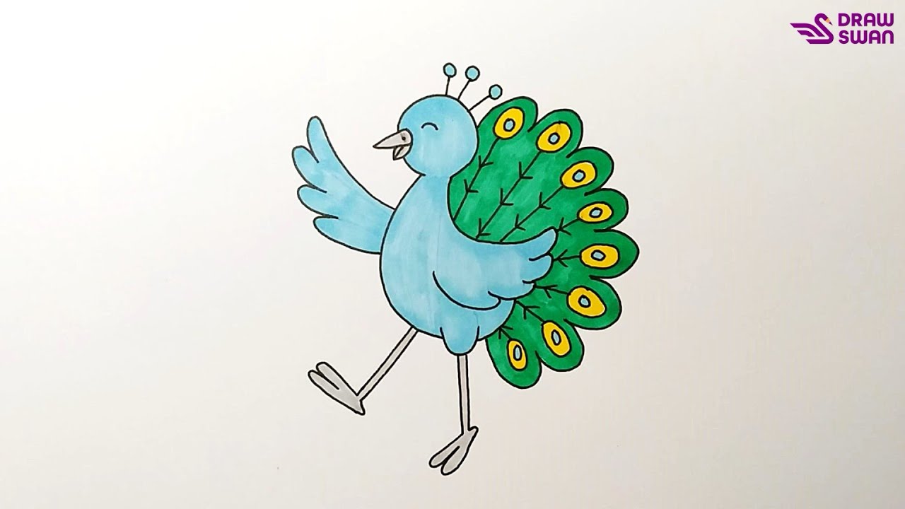 How to Draw a Dancing Peacock