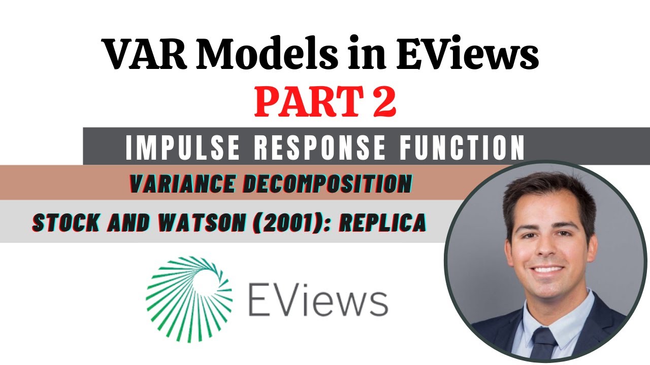 Impulse response function and Variance decomposition - VAR model in Eviews