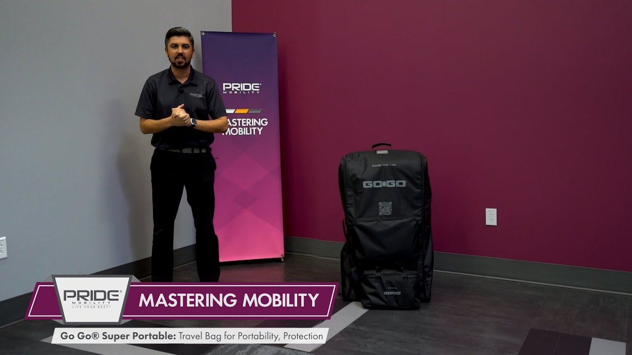 Mastering Mobility | Pride® Mobility | The Go Go® Super Portable Travel Bag