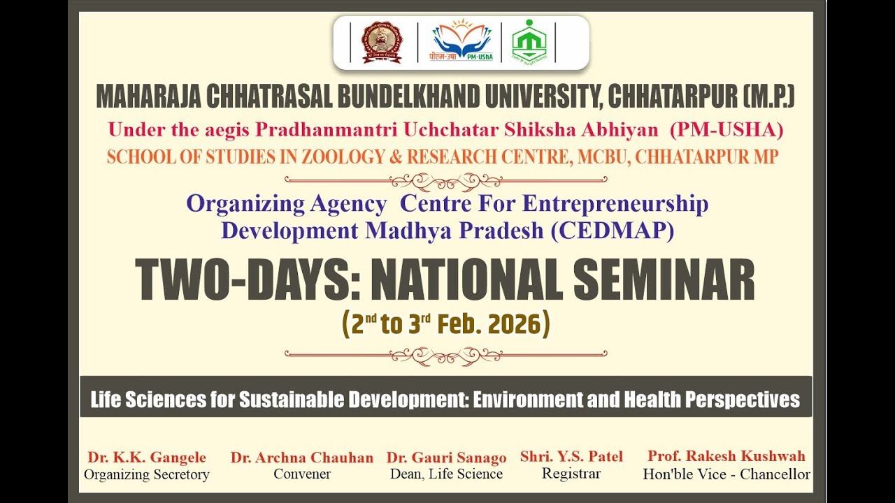 National Seminar- Life Sciences for Sustainable : Environment and Health Perspectives