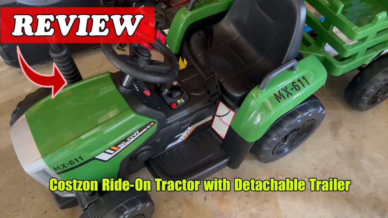 Costzon Ride-On Tractor with Detachable Trailer Review
