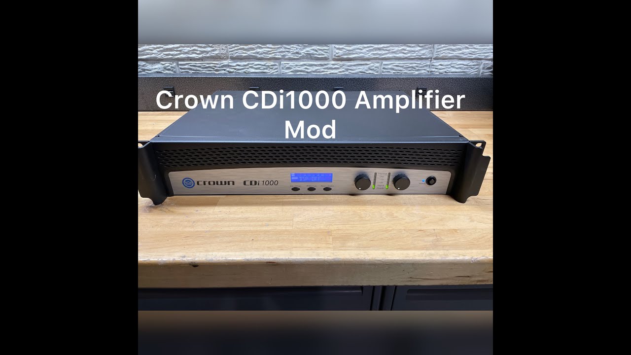 Crown CDi1000 Power Amp Mod