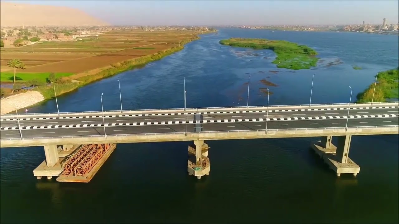 محور جرجا على النيل  بمحافظة سوهاج أحد شرايين التنمية في صعيد مصر