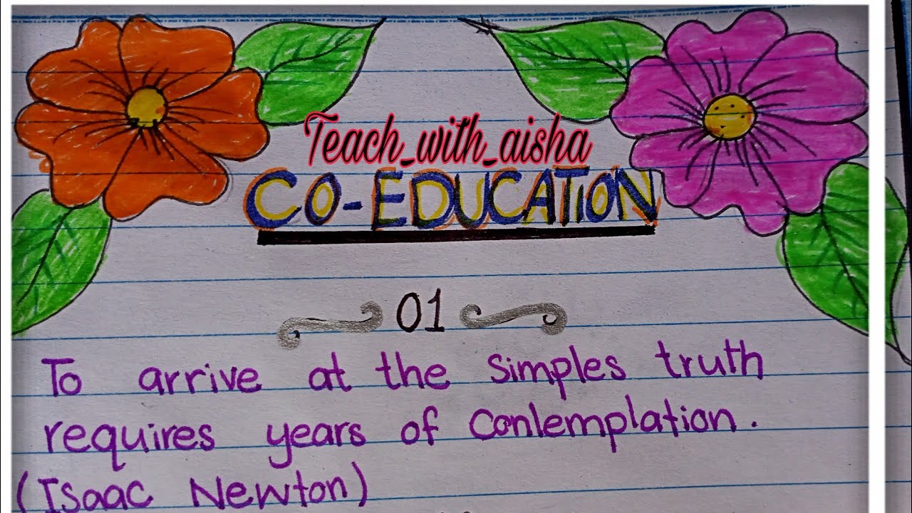 Co_eduction essay in English||Best Quotations#Teach_with_Aisha