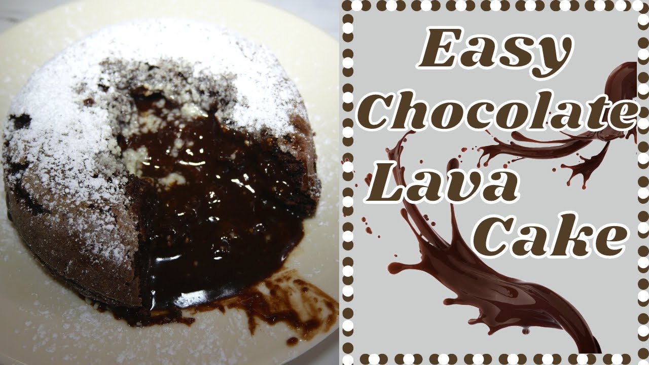 Chocolate Lava Cake (Using a box mix!) Only 4 ingredients