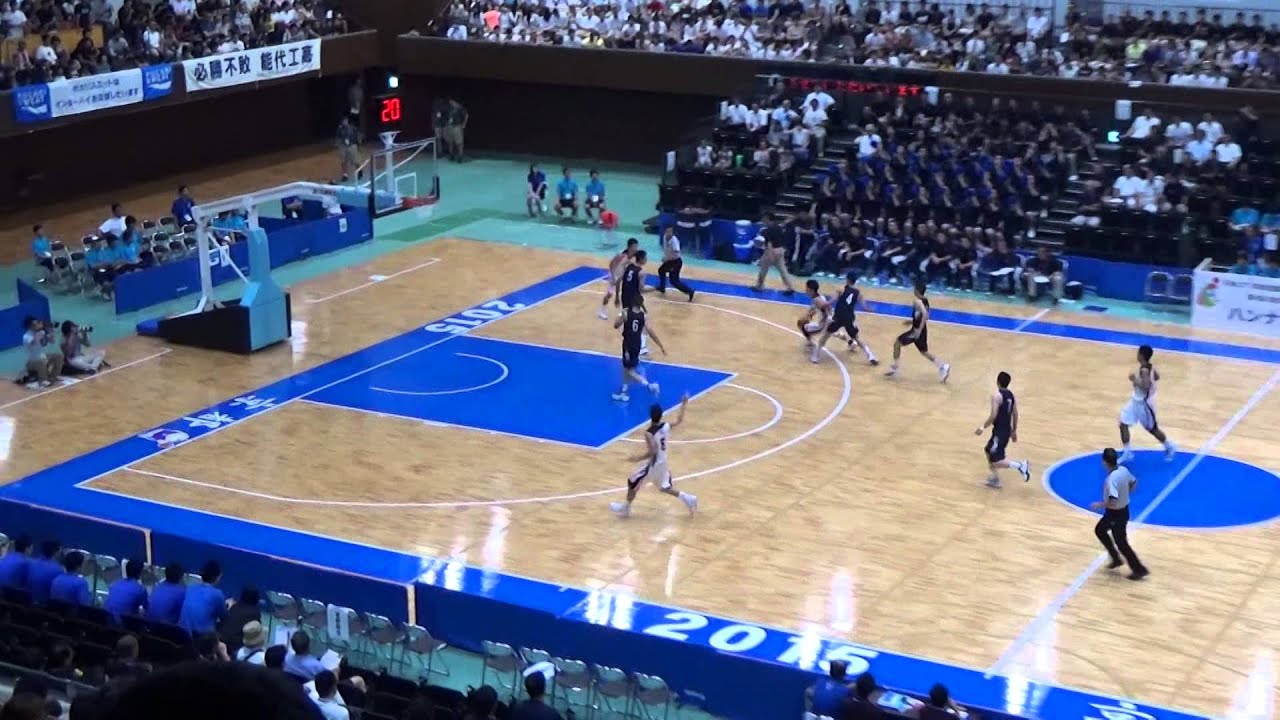 桜丘vs能代工業(1Q)高校バスケ 2015 インターハイ準々決勝