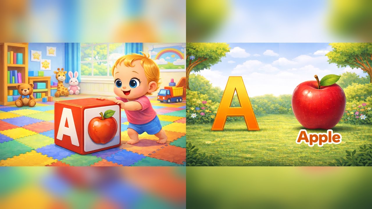 ABC Rhymes for Toddlers | A to Z | ABC Phonics song for Kids | Phonics Fun with A for Apple #abcd