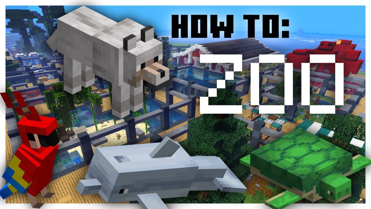 HOW TO: Build A Zoo Exhibit Minecraft Tutorial