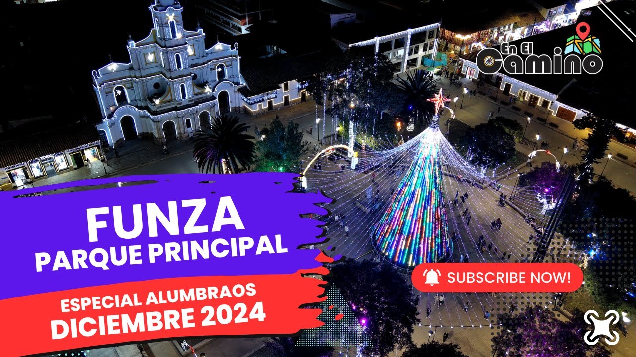 Vuelo de Drone - ALUMBRADOS FUNZA CENTRO - Mosquera Cundinamarca - ESPECIAL NAVIDAD