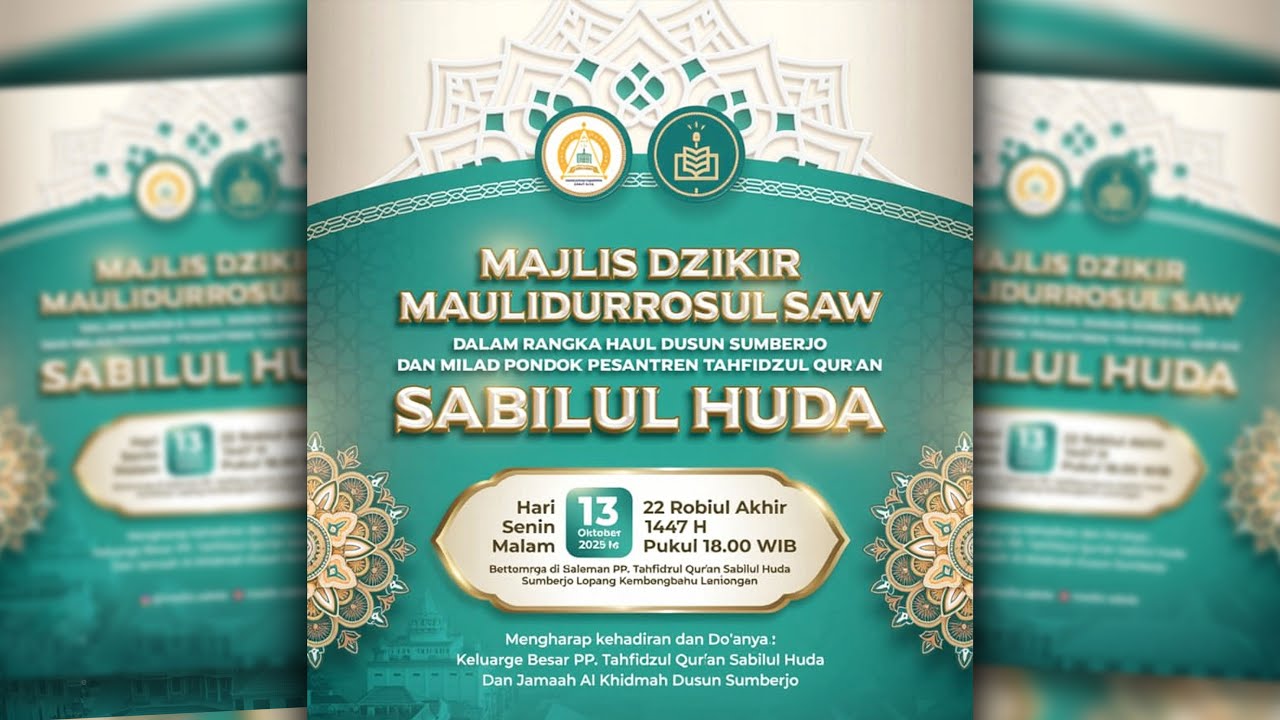 🔴LIVE STREAMING MAJLIS DZIKIR MAULIDURRASUL MUHAMMAD SAW DALAM RANGKA MILAD PPTQ SABILUL HUDA 2025