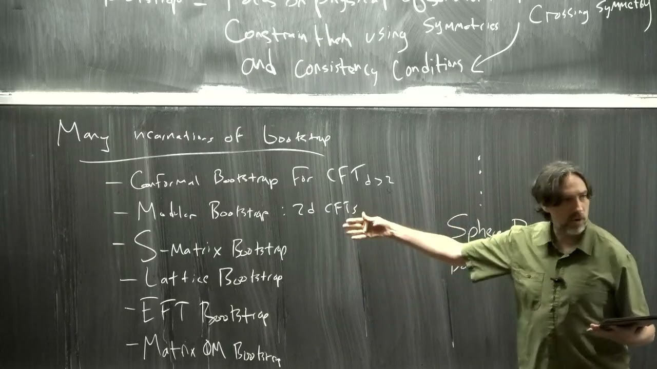 David Poland Lecture 1 on Frontiers of the Conformal Bootstrap