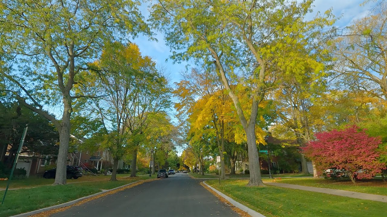 4K Driving in Wilmette, Illinois | Chicago Suburbs Drive Tour
