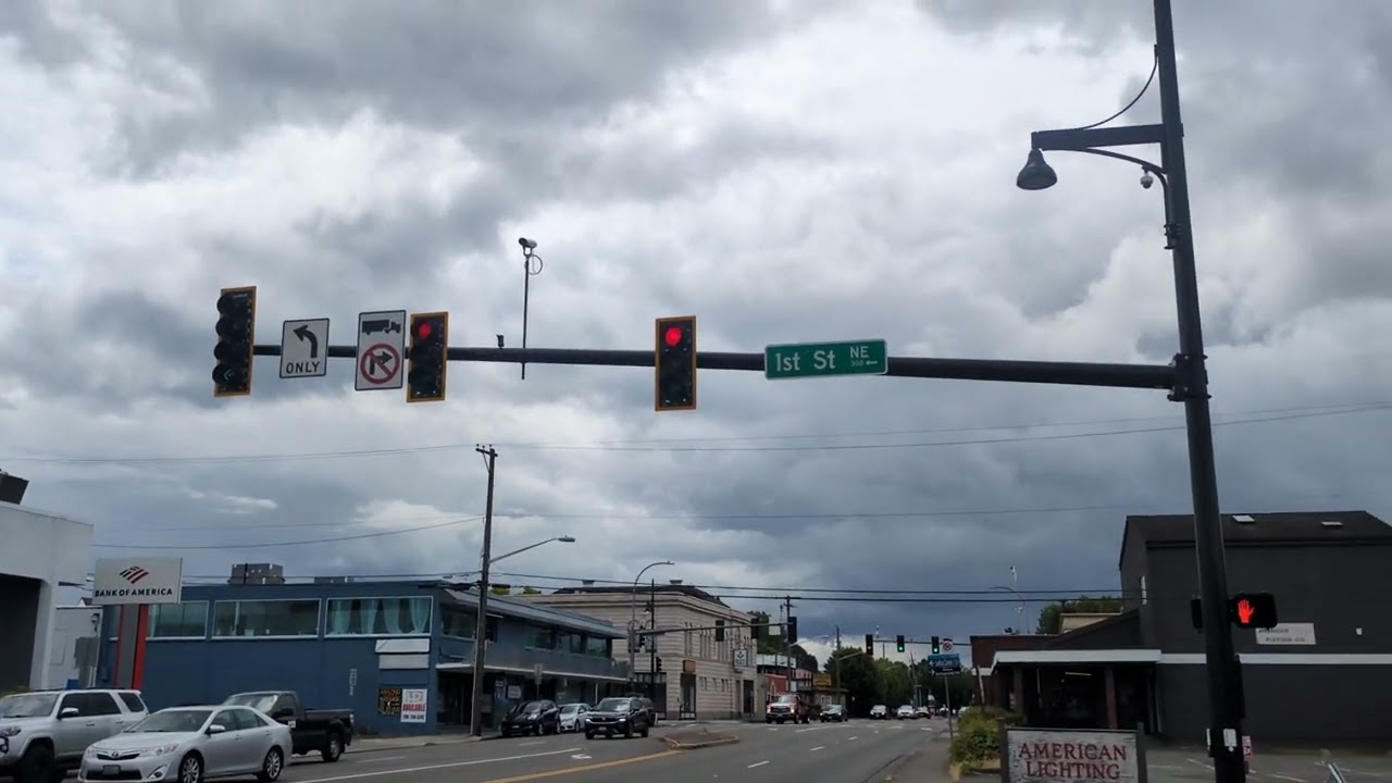 Very new intersection put up