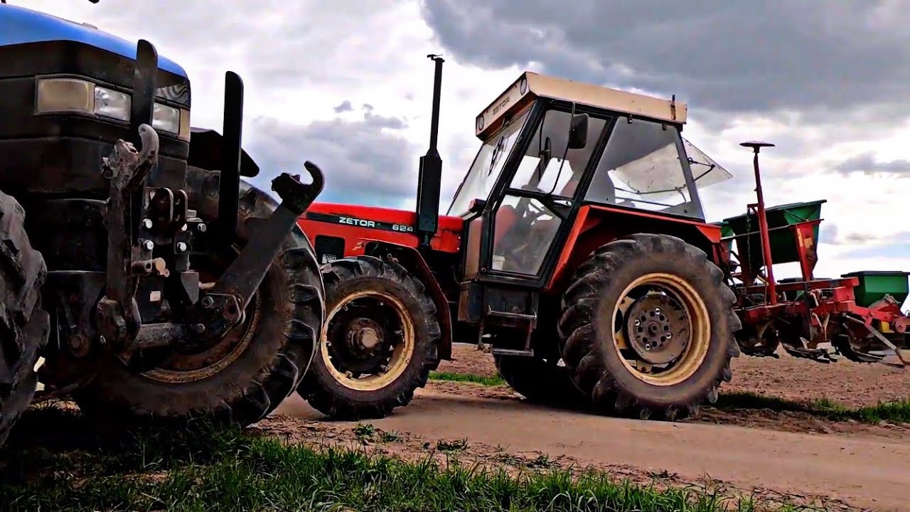 Siew kukurydzy 2021 na PODLASIU ZETOR 6245 & MEPROZET s100