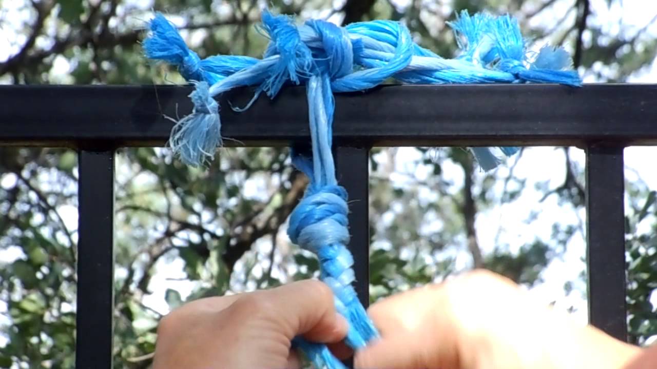 Part 1: How to braid baling twine into rope with 8 strings