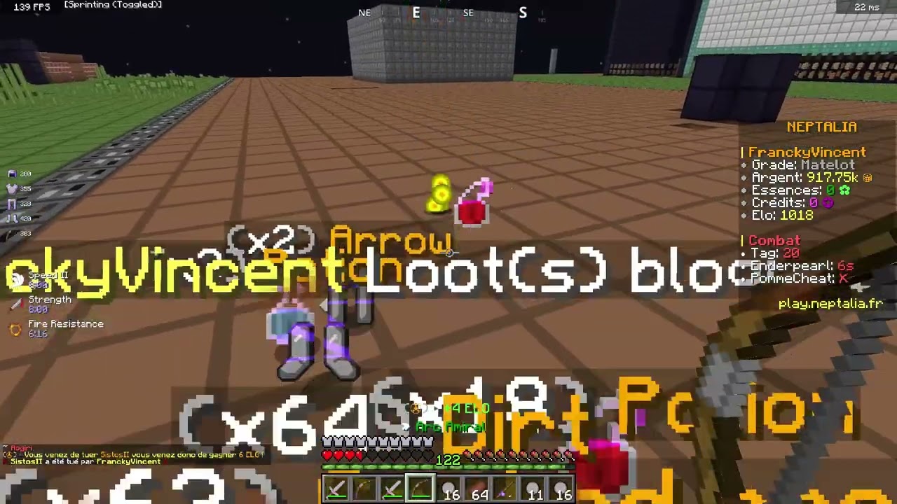 FranckyVincent sur MC ? Concour arc lengendaire