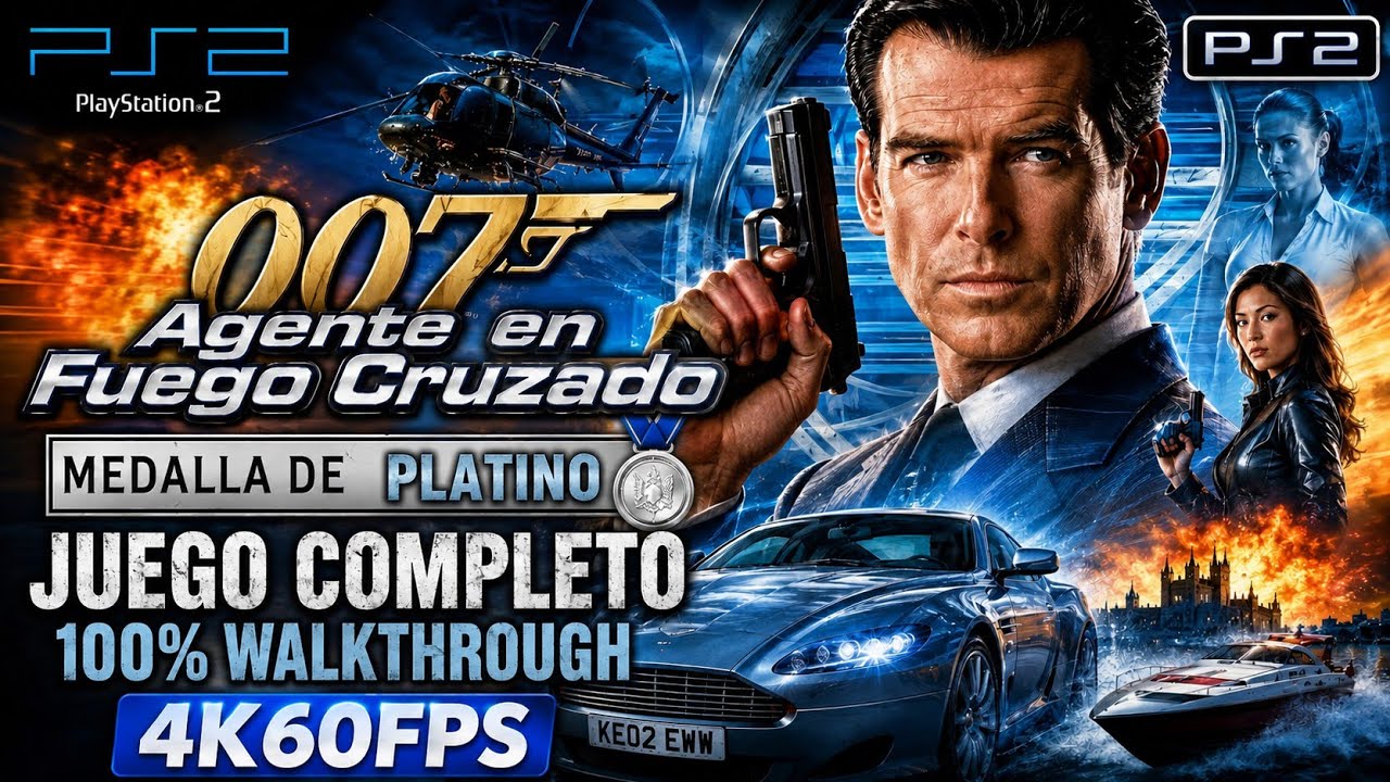 007 Agente en fuego cruzado PS2 Medalla De Platino JUEGO COMPLETO 100% Walkthrough 4k60FPS