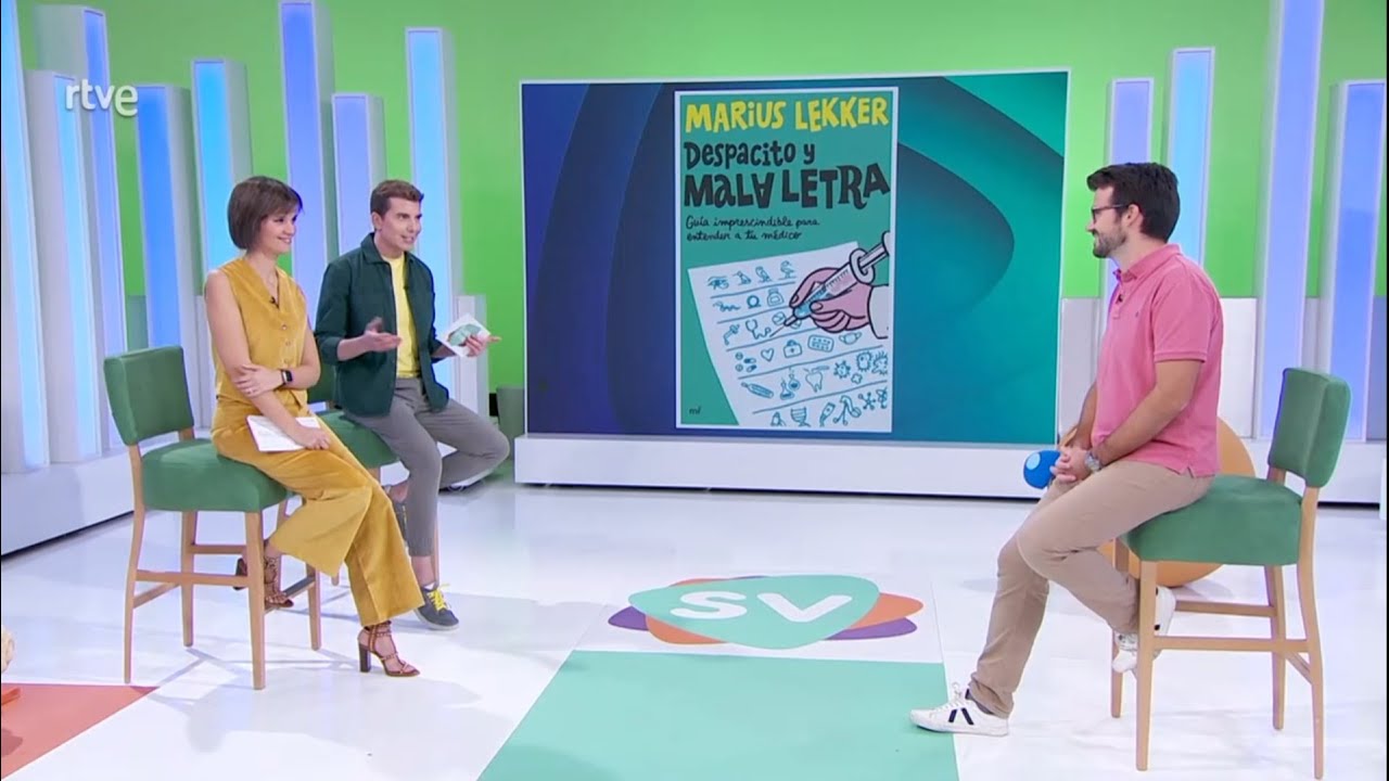 Marius Lekker en el programa Saber Vivir (RTVE)