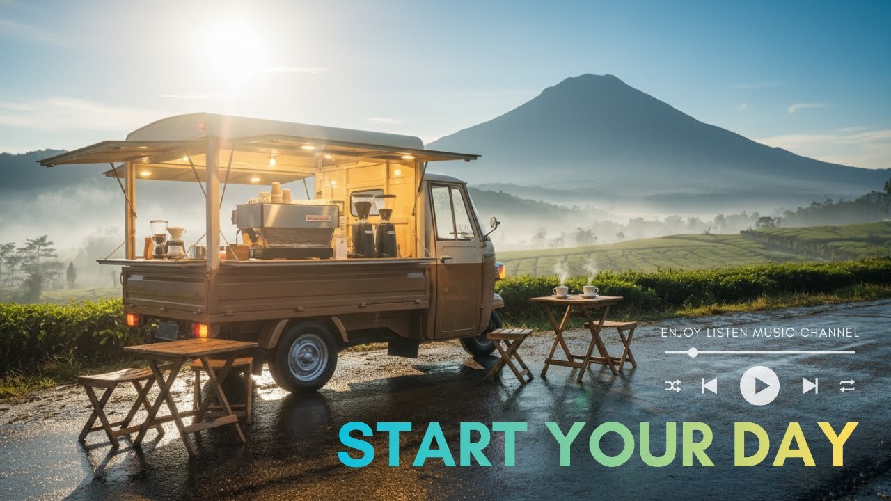 Morning Coffee Shop Truck ☕ Smooth Jazz Music to Start Your Day