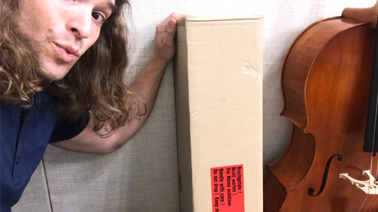UNBOXING ARCUS Cello Bows from Germany!!  SUPER EXCITED to see what is inside!!!