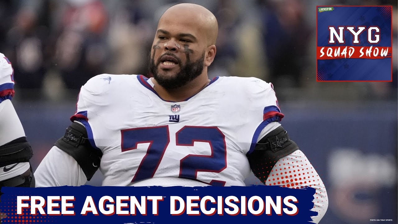 GIANTS SQUAD SHOW: HUGE Decisions for John Harbaugh on Pending Free Agents!