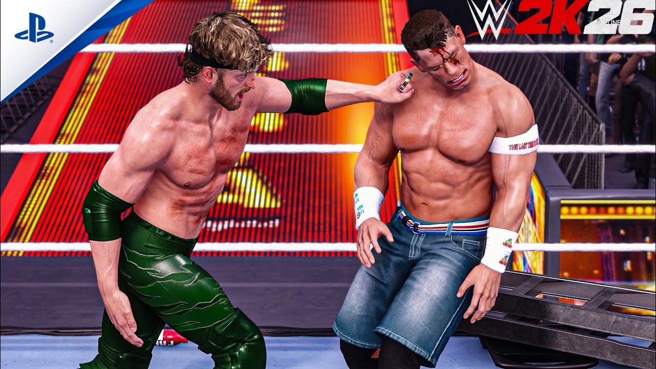 WWE 2K26 - Logan Paul vs John Cena - Extreme Rules Match | PS5 Pro [4K60] #wwe2k26 #wwegames #wwe2k 