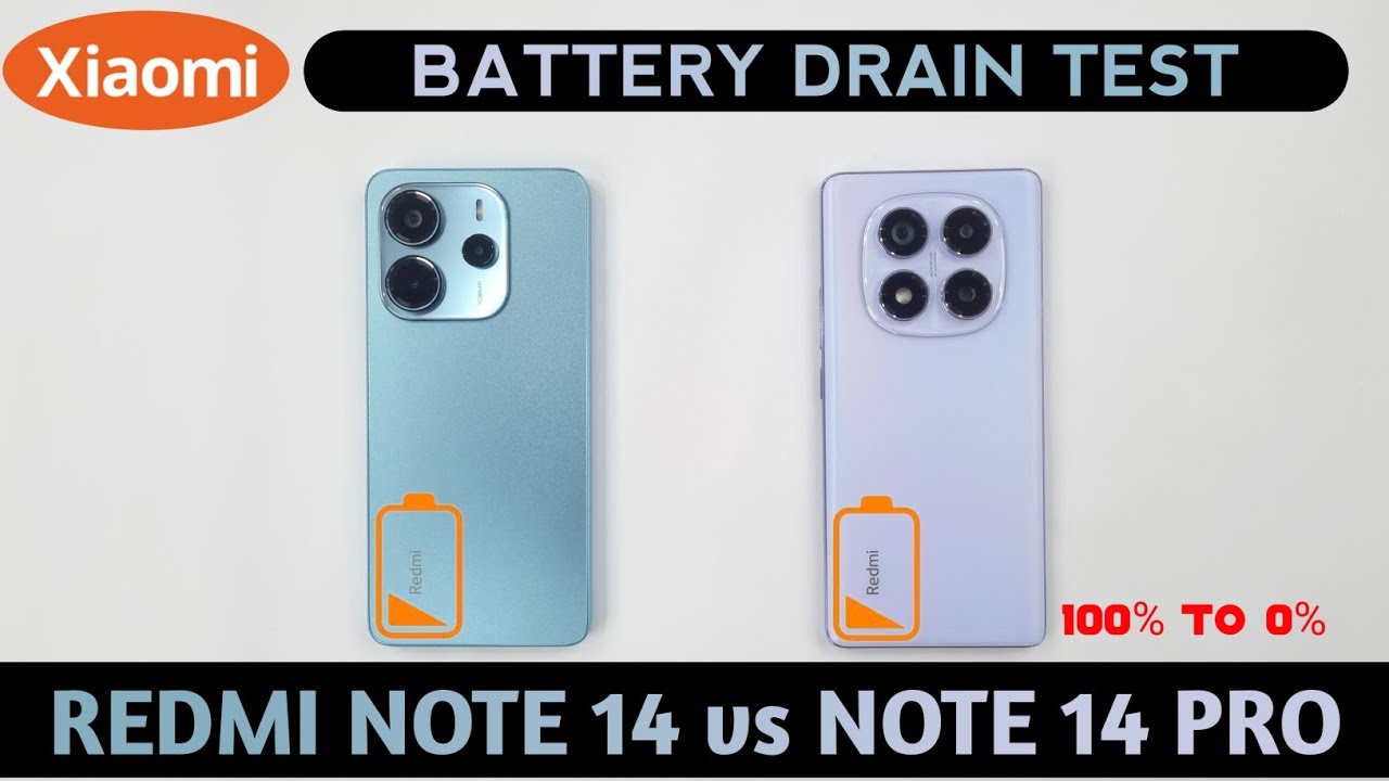 Redmi Note 14 vs Redmi Note 14 Pro - BATTERY DRAIN TEST 🔋