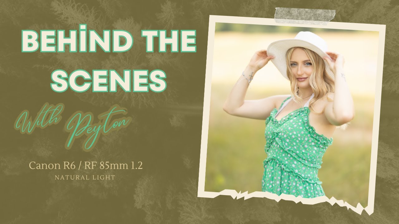 Natural Light Photoshoot in a Field, Behind The Scenes