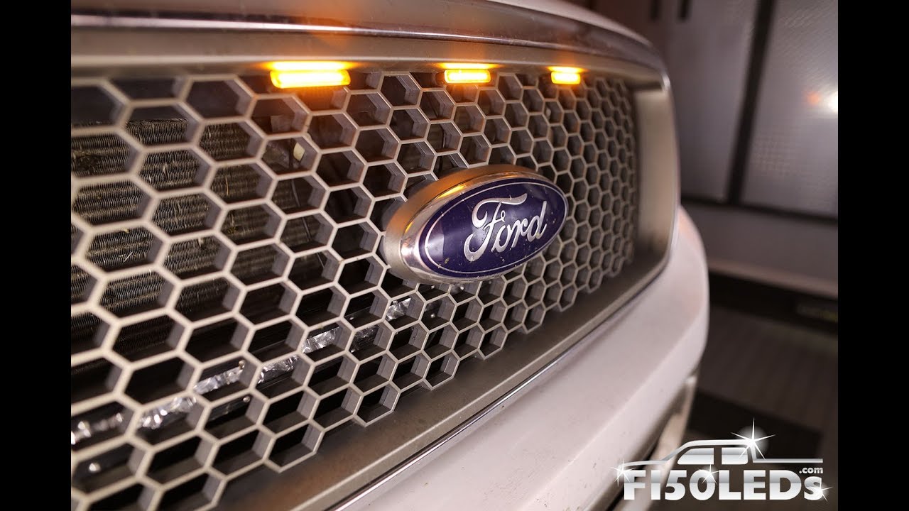 HOW TO INSTALL 2004-08 F150 RAPTOR STYLE LED GRILL LIGHTS F150LEDS.COM