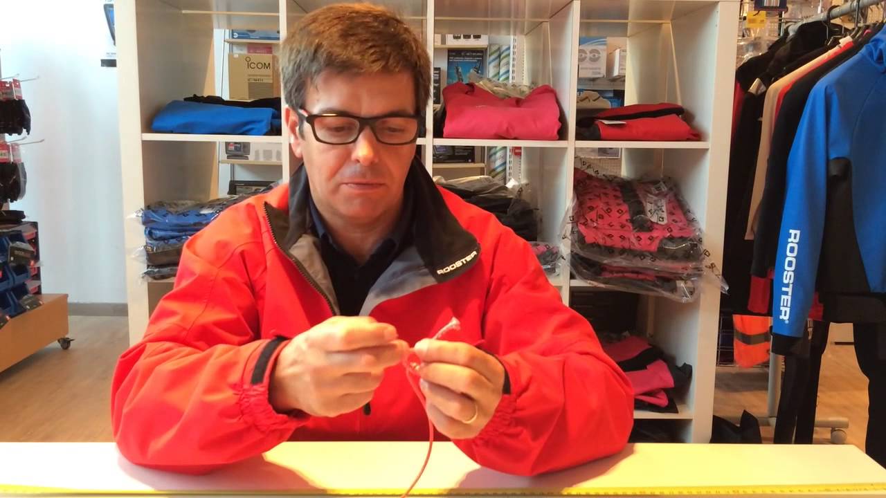 Como hacer una gaza en un cabo de Dyneema