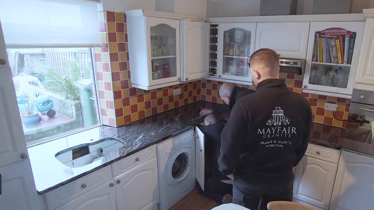 Cosmic Black Granite worktops from Mayfair Granite