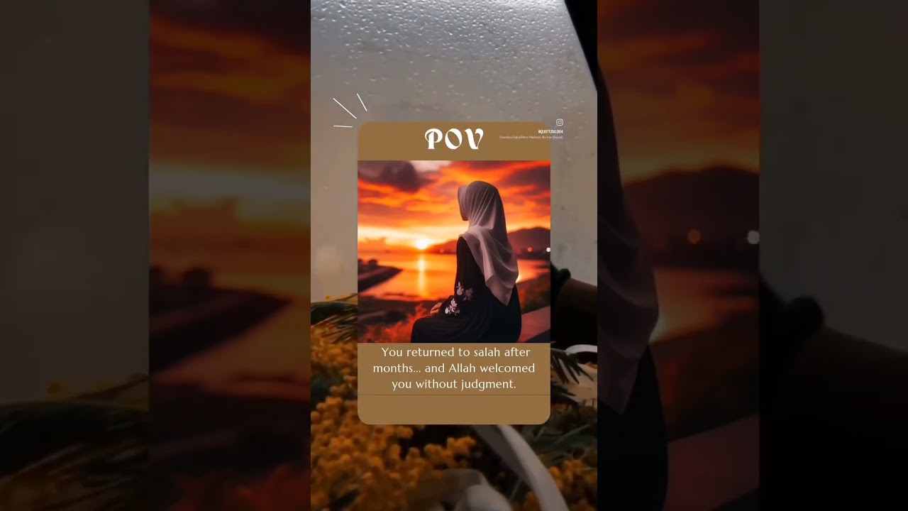 POV: You Returned to Salah After Months | Allah&rsquo;s Mercy is Limitless 🕊️ #IslamicMotivation