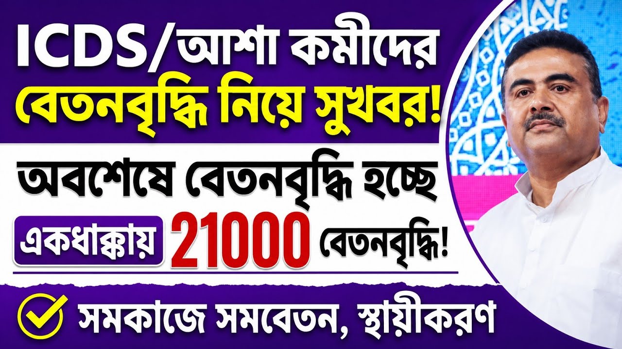 Salary Hike for ICDS and ASHA Workers | Anganwadi Workers News Today | WB Anganwadi Salary News