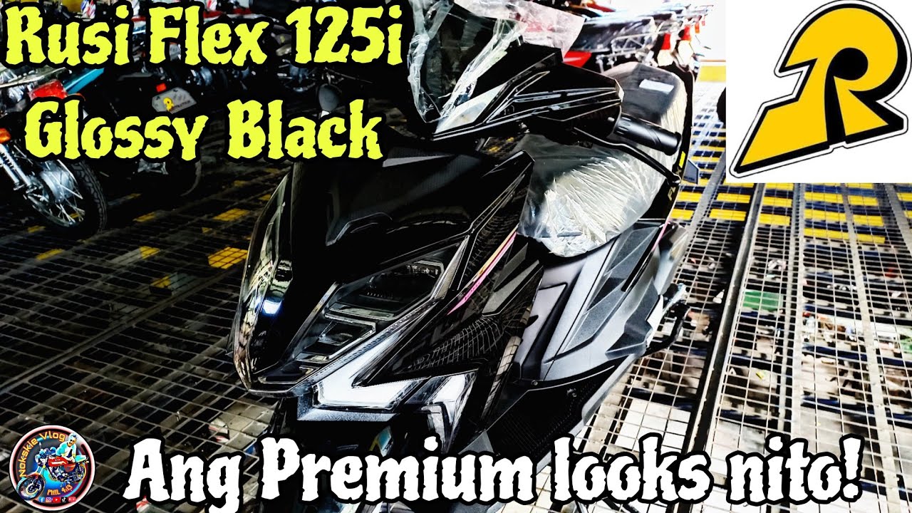 Rusi Flex 125i Glossy Black! Ang Premium looks nito!