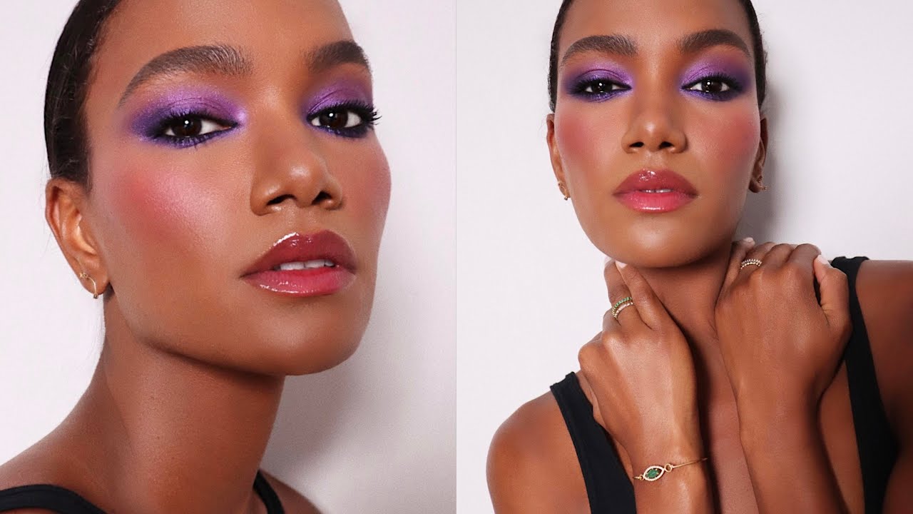 Sultry Fall Purple Smokey Eye Makeup | Hung Vanngo