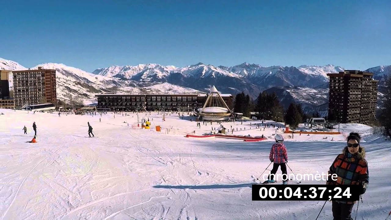 3 descentes en ski - le corbier 2015