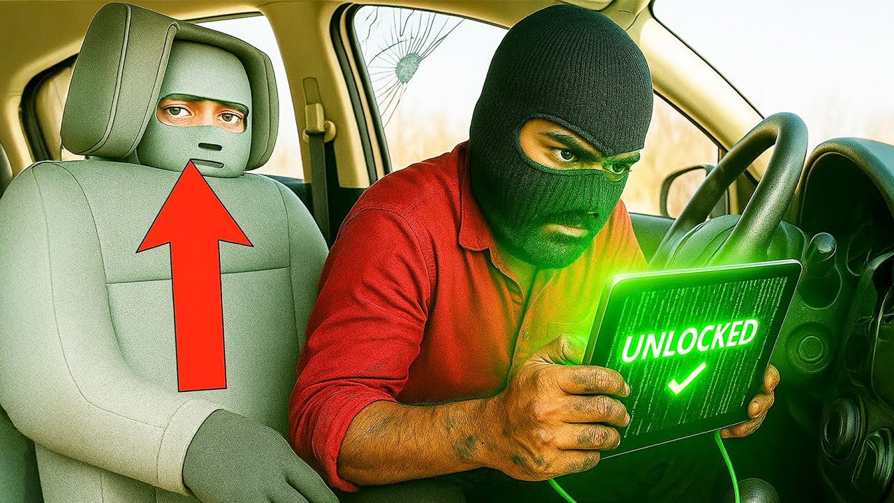 Поймал угонщика с поличным! (Полная запись с камер видеонаблюдения)