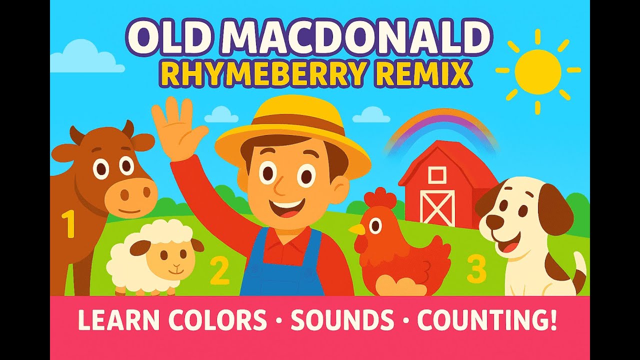 Old MacDonald Had a Farm 🐮🎶 | Fun Learning with Animals, Colors & Numbers!