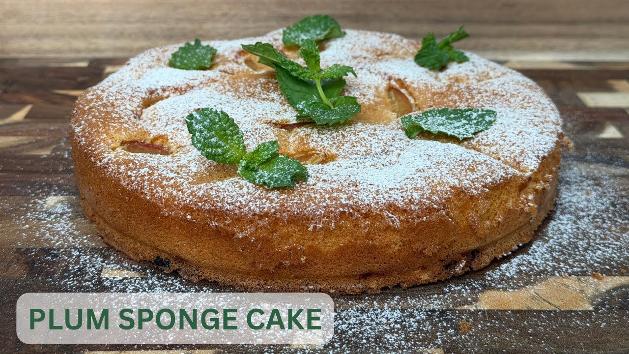 This Plum Sponge Cake Melts in Your Mouth