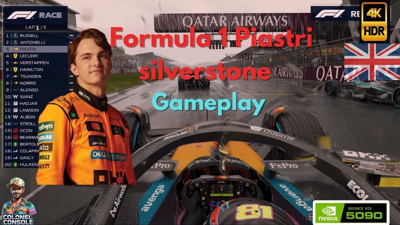 Formula 1 25 game Mclaren Piastri uk Silverstone