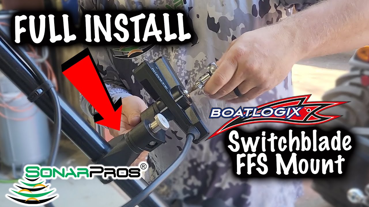 ПРАВИЛЬНАЯ установка крепления для эхолота BoatLogix Switchblade Forward Facing Sonar.