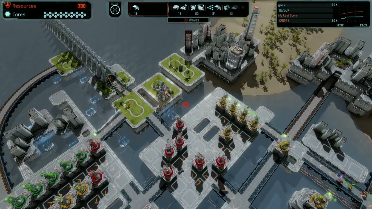 Defense Grid 2 15 - Refuge on Elite Campaign - only guns - no core lost