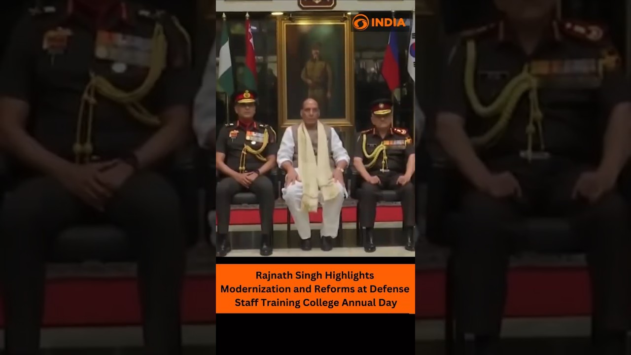 Rajnath Singh Highlights Modernization and Reforms at Defense Staff Training College Annual Day
