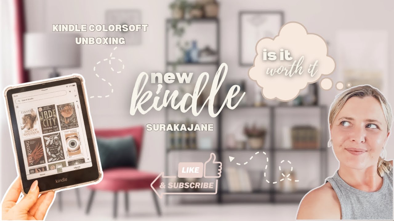 unboxing the kindle colorsoft ☁️📖 first impressions