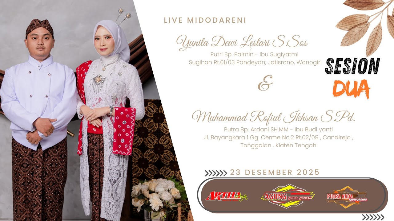 🔴📡LIVE PUTRA NADA PART 2 || MIDODARENI DEWI & IKHSAN || AGUNG AUDIO || ARTHA MULTIMEDIA
