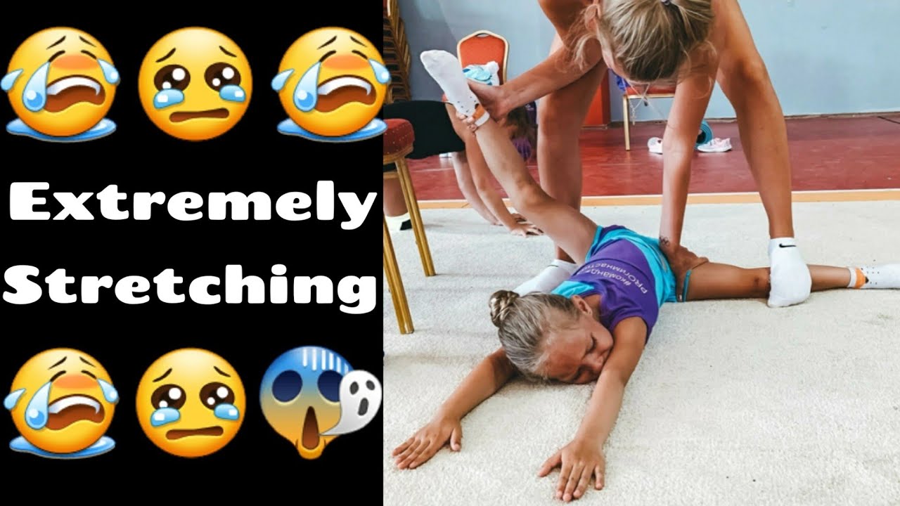 Extremely stretching with coach 😱😭(cry)